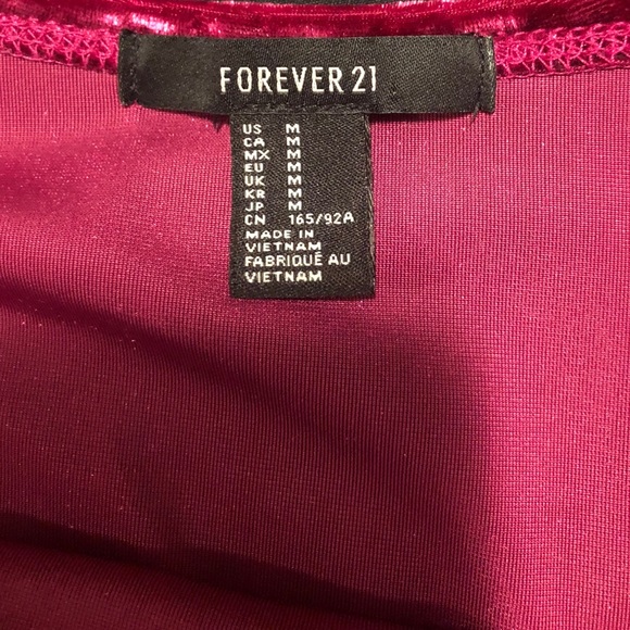 Forever 21 scoop neck crushed velvet skater dress - Picture 7 of 9